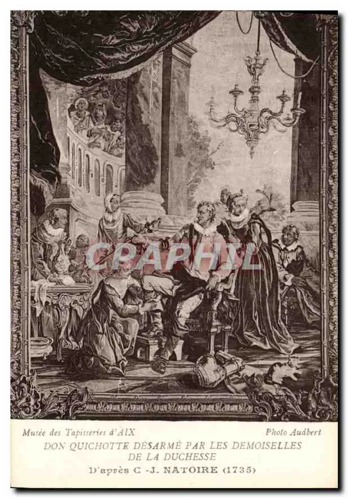 Don Quixote desarmado pelas moças da Duquesa — Musée des Tapisseries d'Aix — Foto Audbert - Frente