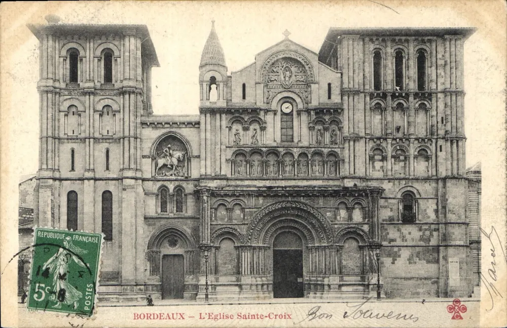 Bordeaux — A Igreja da Santa Cruz — Bon Tolivens - Frente