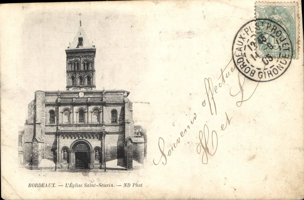 Bordeaux — A Igreja de São Seurin — ND Phot - Frente