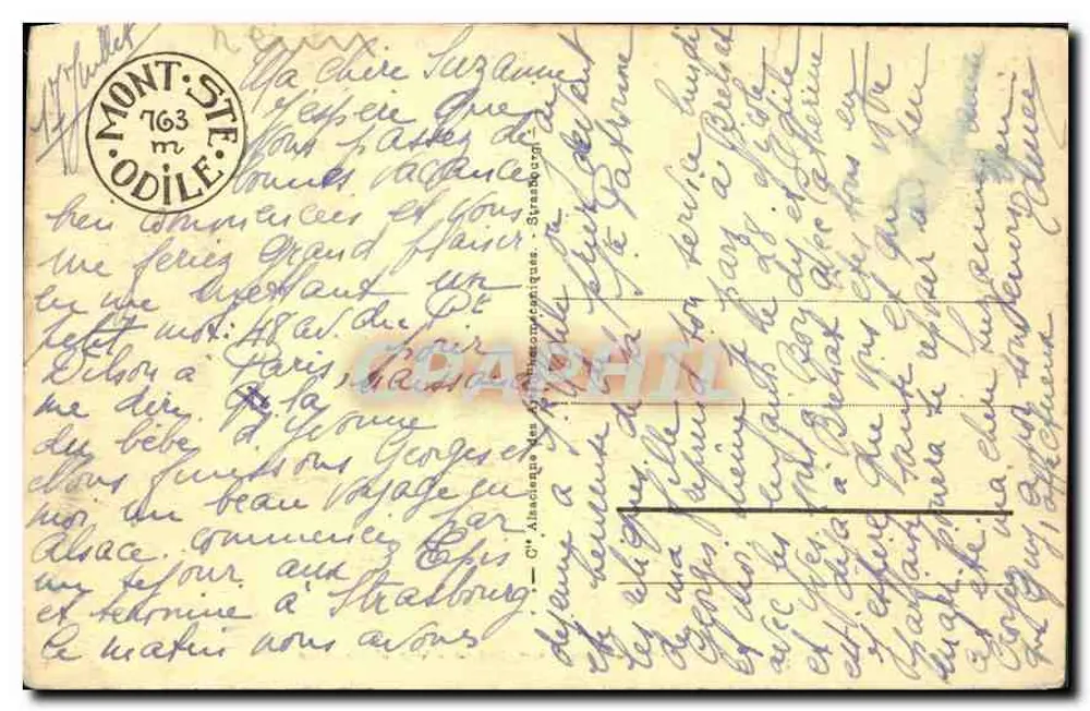 Monte Ste Odile (alt. 763 m) — Vista Geral — editor A. P. (nº7) - Verso