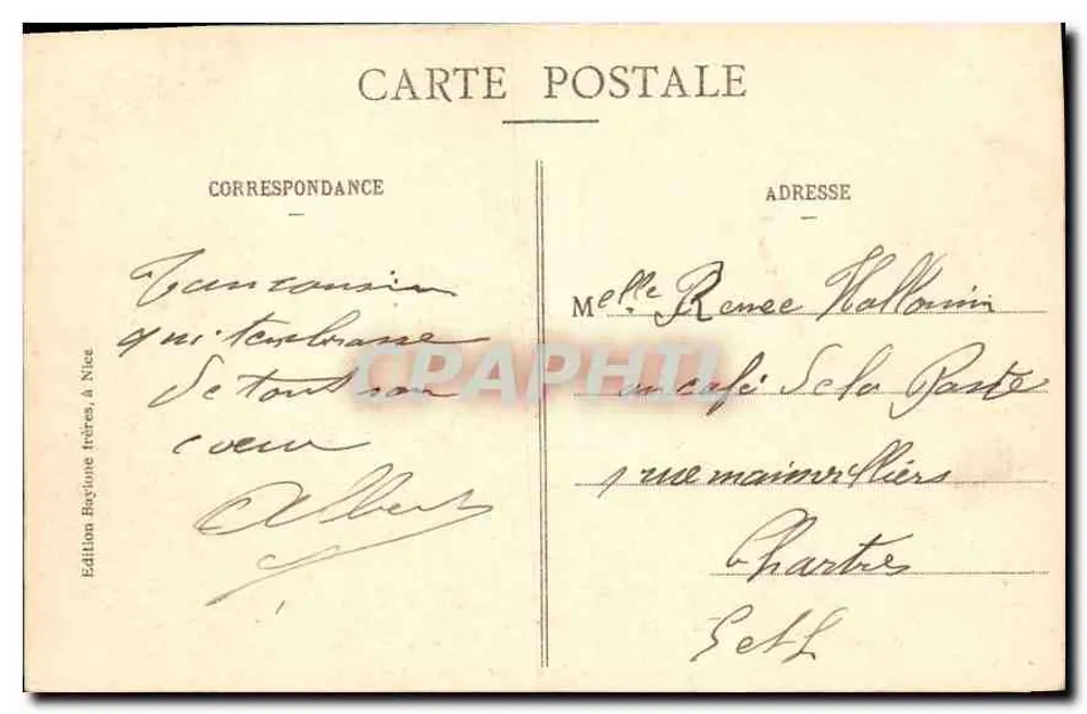 Monte-Carlo - Das Casino und die Gärten — B. F. n° 241 - Rückseite