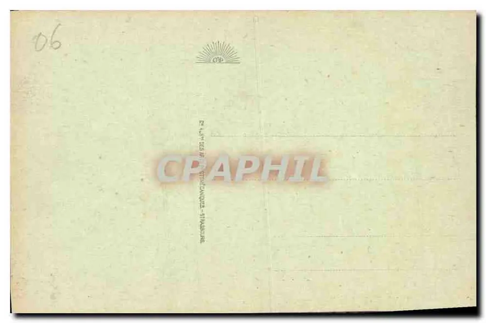 Monte-Carlo - A Fonte Monumental — Bilhete postal antigo, n° III - Verso