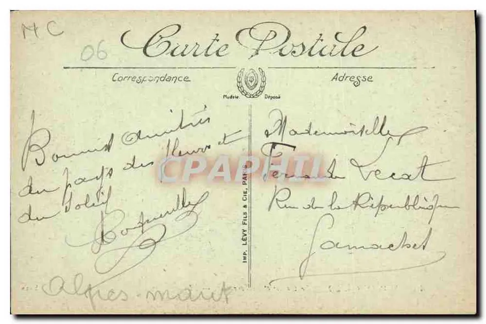 Monte-Carlo — Das Casino und die Terrassen — LL. — Selecta - Rückseite