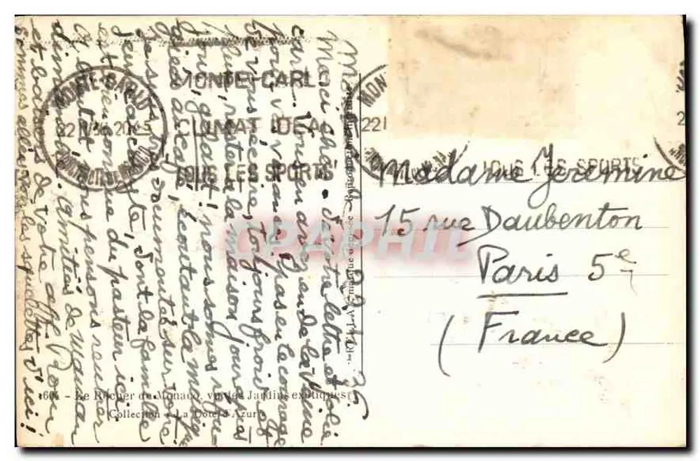 Rocher de Monaco — widok ogrodów egzotycznych — Rella - Rewers
