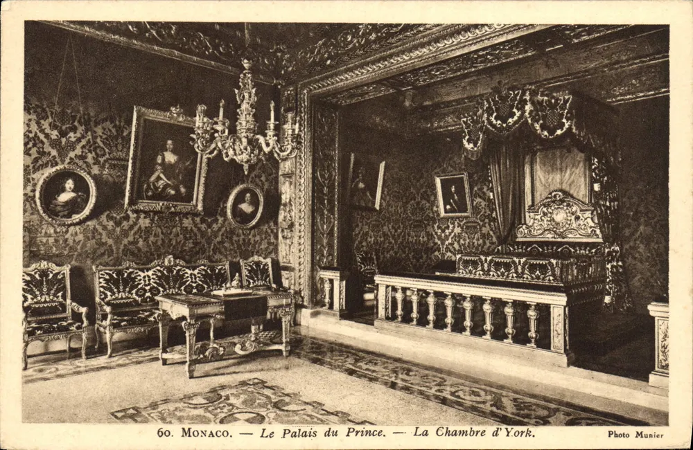 Monaco — Schloss des Prinzen — Zimmer York — Foto Munier - Vorderseite
