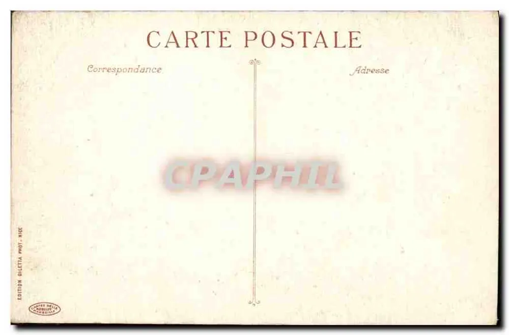 Monte-Carlo - Casino und Gärten — Verleger Bilecita, Nr. 725 - Rückseite