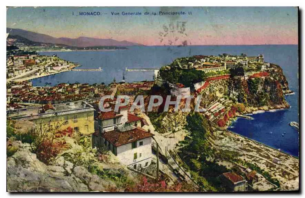 Monaco — Vista Geral da Principalidade. Lt - Frente