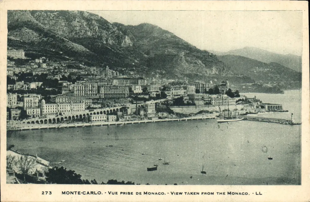 Monte-Carlo - Vista tirada de Mônaco - LL - n° 273 - Frente