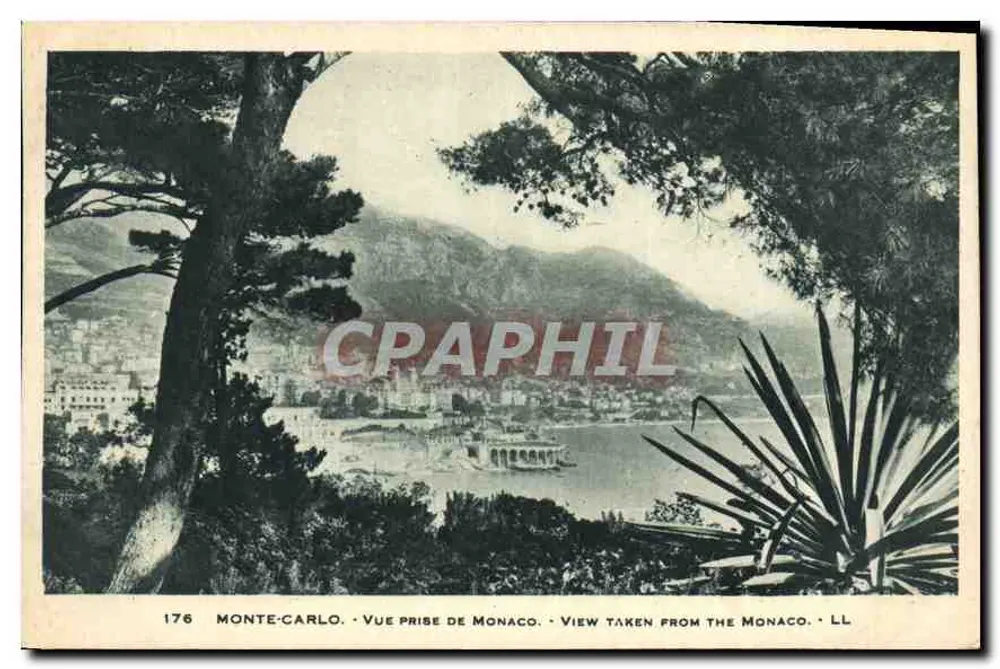 Monte-Carlo — Vista tirada de Mônaco — LL, n° 176 - Frente