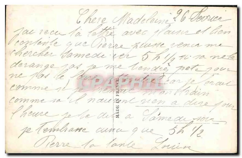 Jovem mulher com cabelos loiros — segurando um buquê de flores — editor M. 10985 - Verso