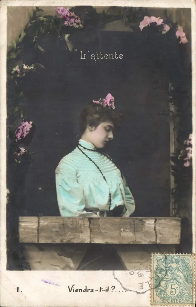 Mulher em espera — A espera / Virá ele? — Editor não identificado, n° de série 1 - Frente