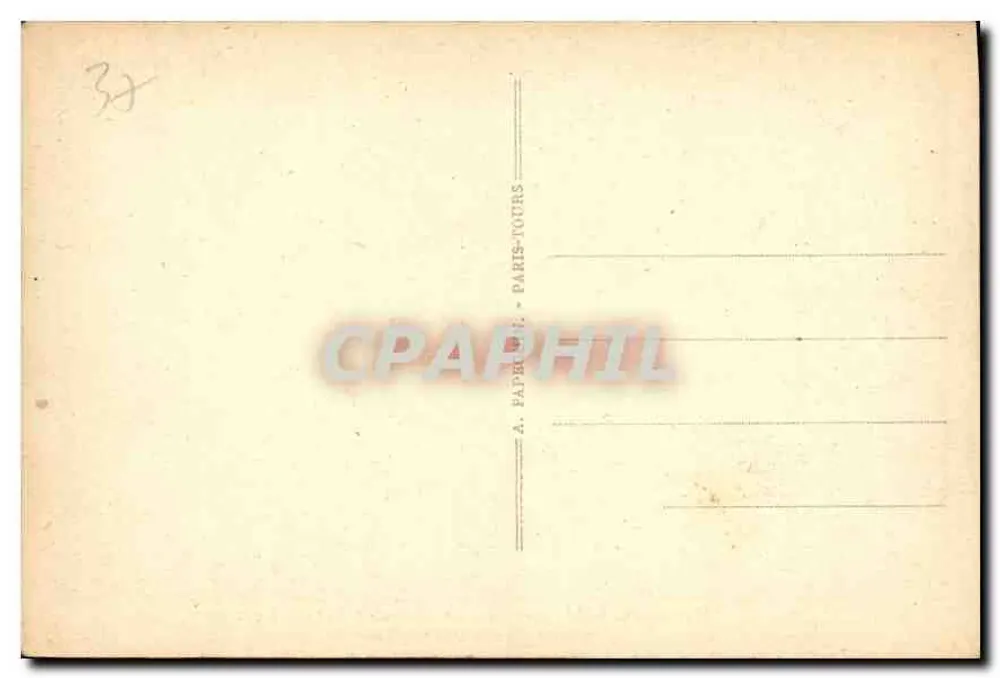 Chenonceau (Loire-et-Cher) — O Castelo — Fachada Nordeste — A. Paproux, Paris-Tours - Verso