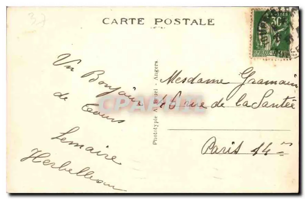 Tours (Indre-et-Loire) — Vista geral — A. B. - Verso