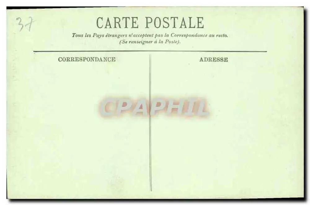 Chenonceaux — O Castelo — A Torre das Marcas — LL. n°16 - Verso