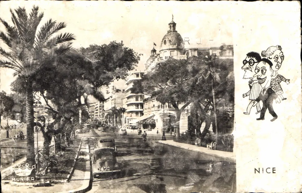 Nice — Die Promenade des Anglais und das Hotel Ruhl — Edition Munier - Vorderseite