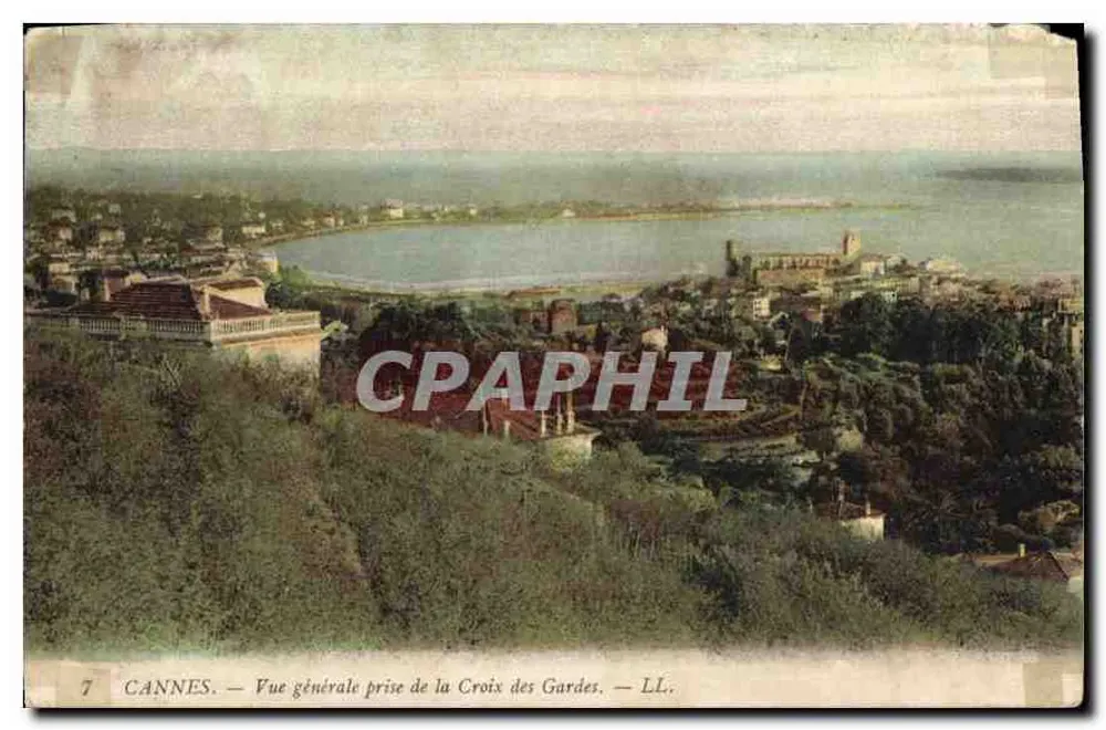 CANNES — Allgemeiner Blick vom Croix des Gardes — LL. - Vorderseite