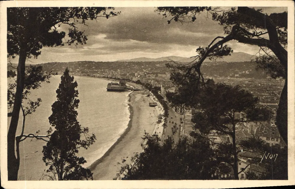 Allgemeiner Blick und Bucht der Engel — Nice — Les Éditions d'Art Yvon - Vorderseite