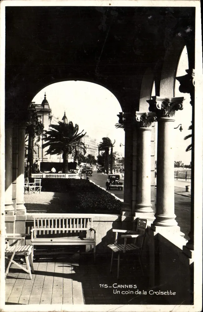 Cannes - Um canto da Croisette — Les Éditions Mar, Nice, n°115 - Frente