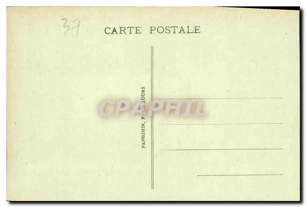 Grabmal von Agnès Sorel — Königliches Schloss Loches — Verlag A. P. n° 51 - Rückseite