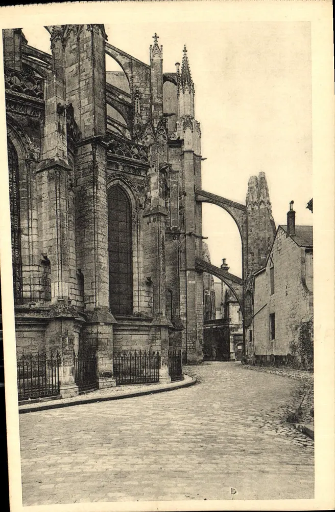 Tours — Kathedrale — Strebepfeiler des nördlichen Querbaus — Ausgabe der Historischen Denkmäler - Vorderseite