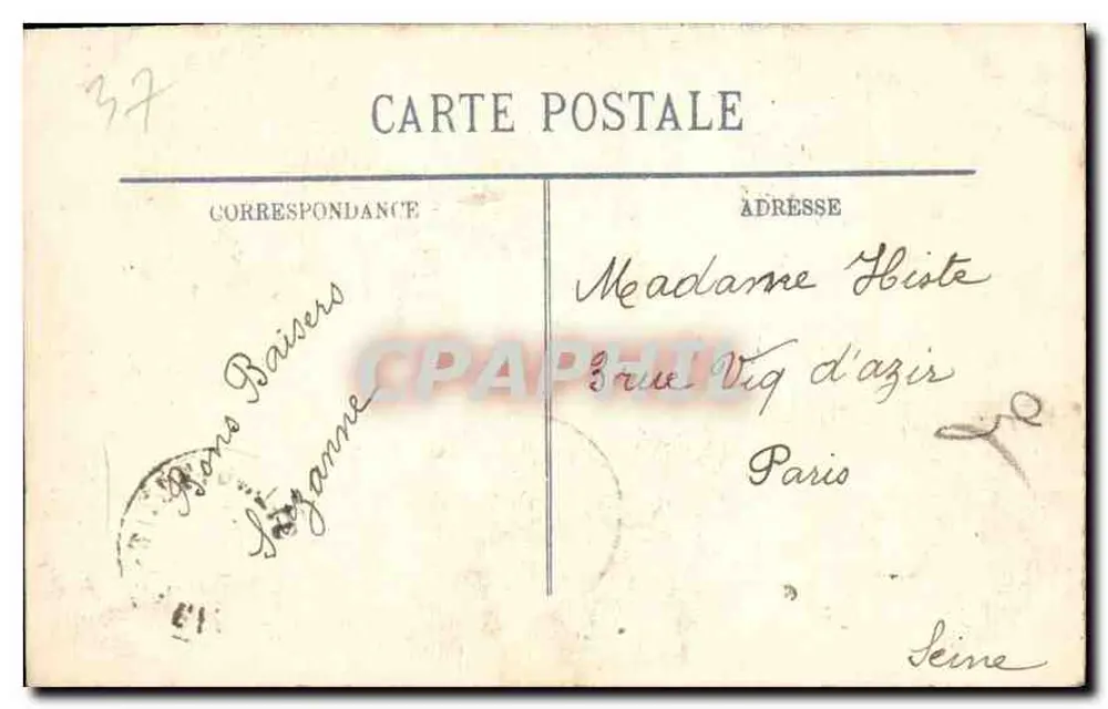 Tours — Catedral São Gatien (séculos XII e XV) — editor LL, n° 214 - Verso