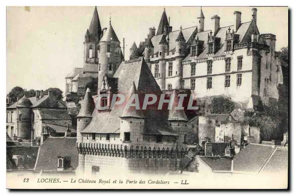Loches — Das Königliche Schloss und das Tor der Cordeliers — LL - Vorderseite