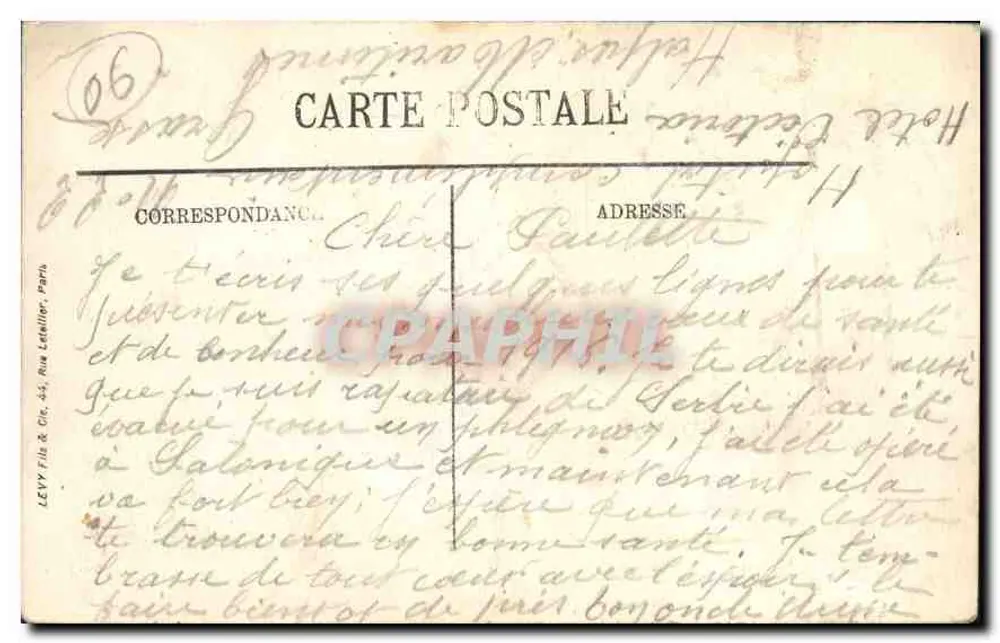 Grasse — Les Terrasses — LL. — Sélecta - Verso