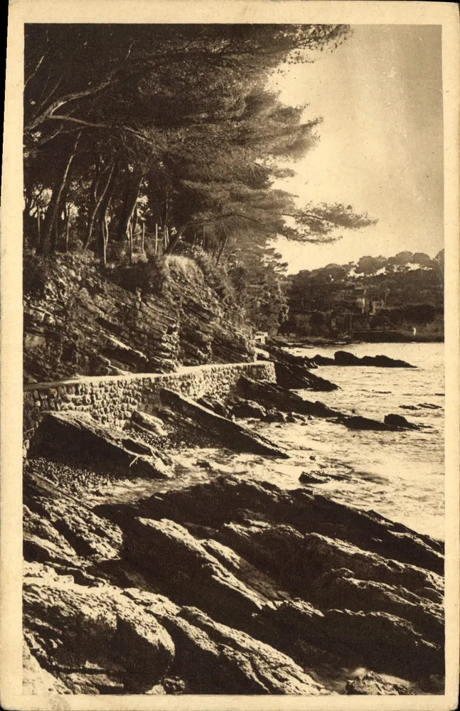 Saint-Jean-Cap-Ferrat — Camino costero — Editor E.H.L. Gauthier, n°66 - Anverso