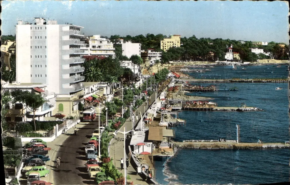 Visão de Juan-les-Pins — Costa Azul — Edições Gorbella - Frente
