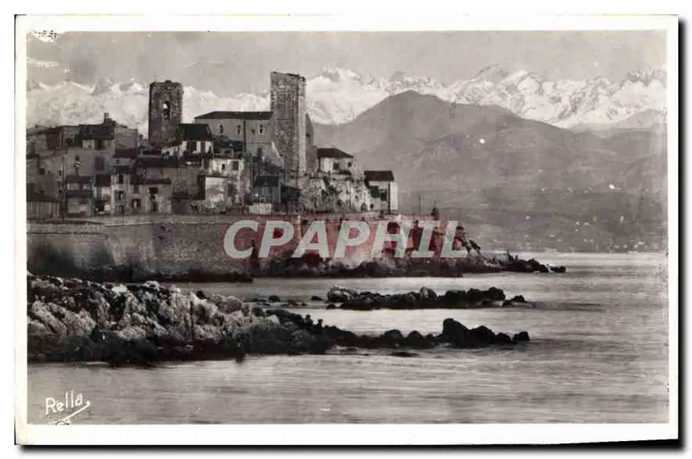Antibes - Blick auf das Meer und die Alpen - Éditions Rella - Vorderseite