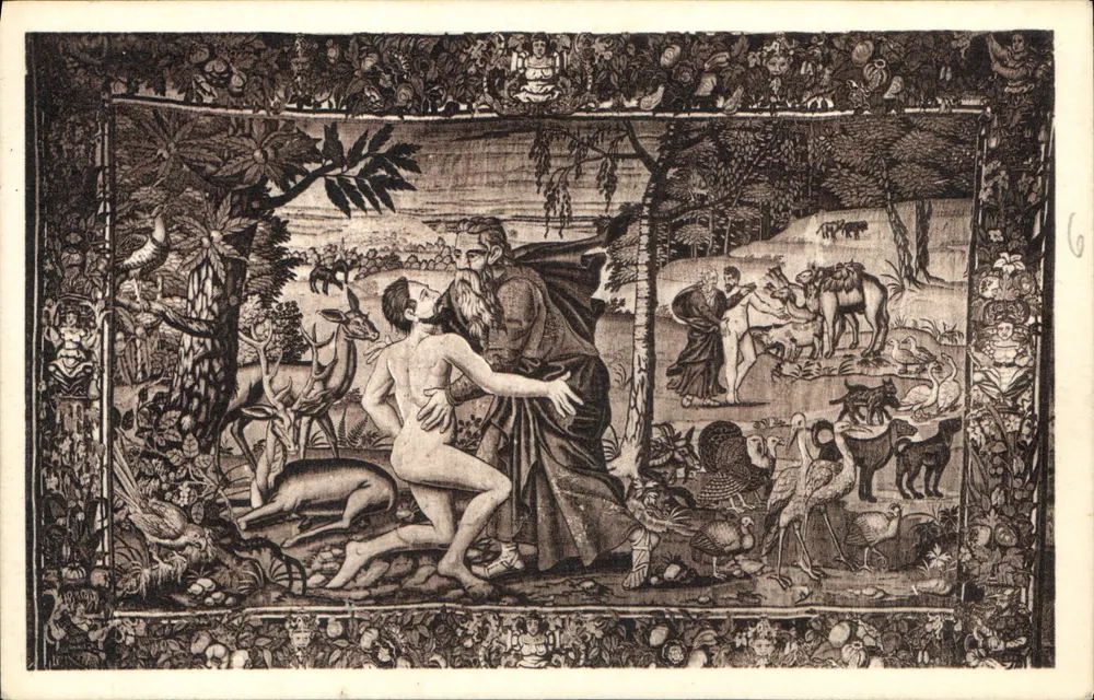 Schöpfung des Menschen — Tapestry — LANGEAIS - Vorderseite