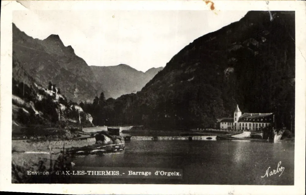 Arredores de AX-LES-THERMES - Barragem de Orgeix — Narbog - Frente