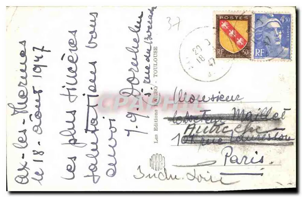 Arredores de AX-LES-THERMES - Barragem de Orgeix — Narbog - Verso