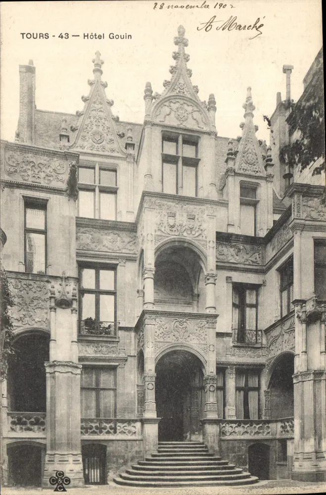 Tours - 43 — Hotel Gouin — A. Marché - Frente