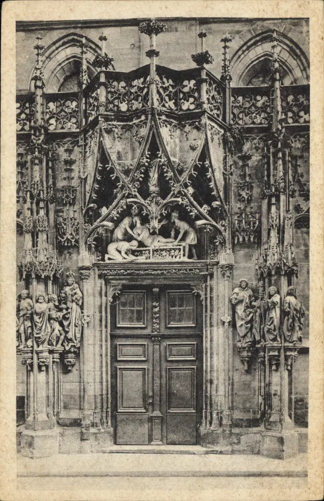 Portail Saint-Laurent — Katedra w Strasburgu — Drukarnia Alsaska, Strasburg - Awers