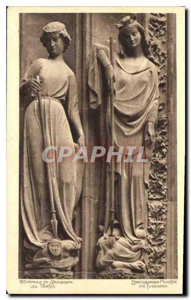 Catedral de Estrasburgo — As Virtudes — Editor Helio, n° 229 - Frente