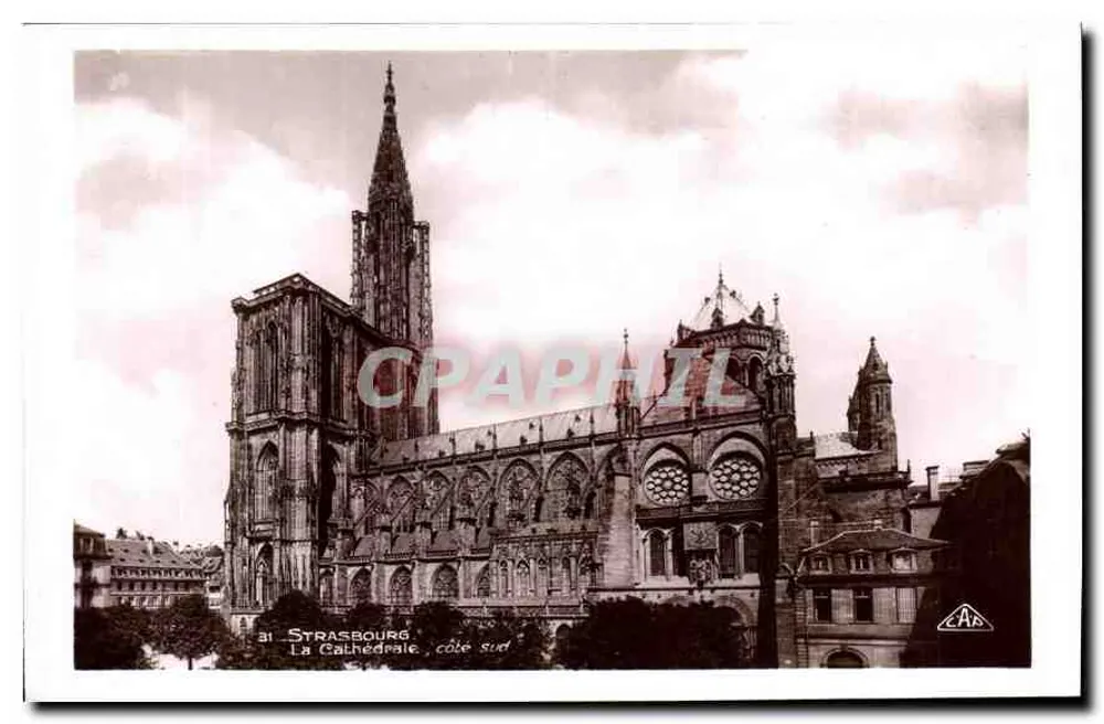 Estrasburgo — A Catedral, lado sul — Editor C.A.R. n°31 - Frente