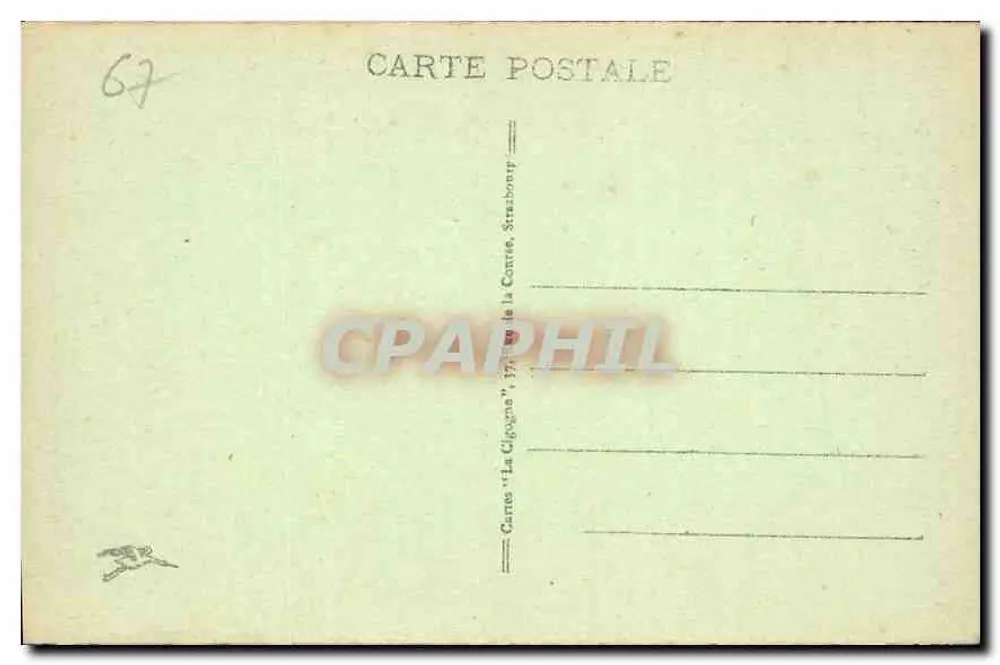 Strasbourg — Panoramablick vom Krankenhaus — Verlag La Cigogne, Nr. 21 - Rückseite
