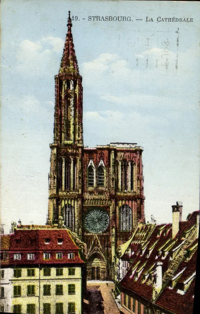Estrasburgo — A Catedral — Edição La Cigogne, n°19 - Frente