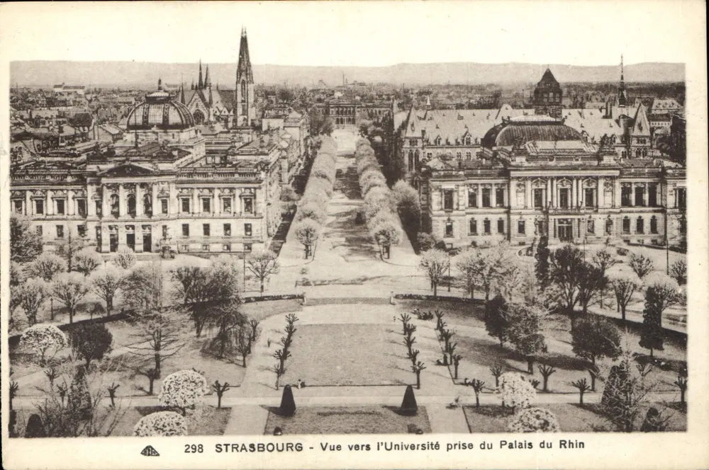 Strasbourg - Ansicht auf die Universität vom Palais du Rhin — n° 298 — C3 des Arts - Vorderseite