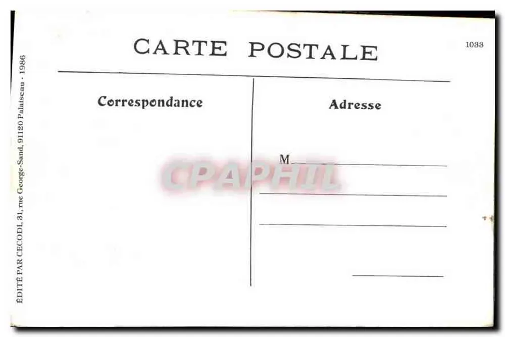Toulon — A carruagem puxada por um jumento — Cliché Giraud, Clavel, editor, Toulon - Verso