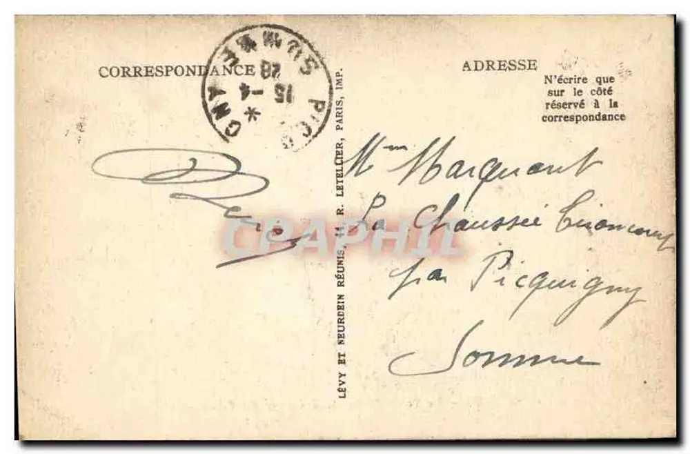 Monaco — O Palácio do Príncipe — LL — 235 - Verso