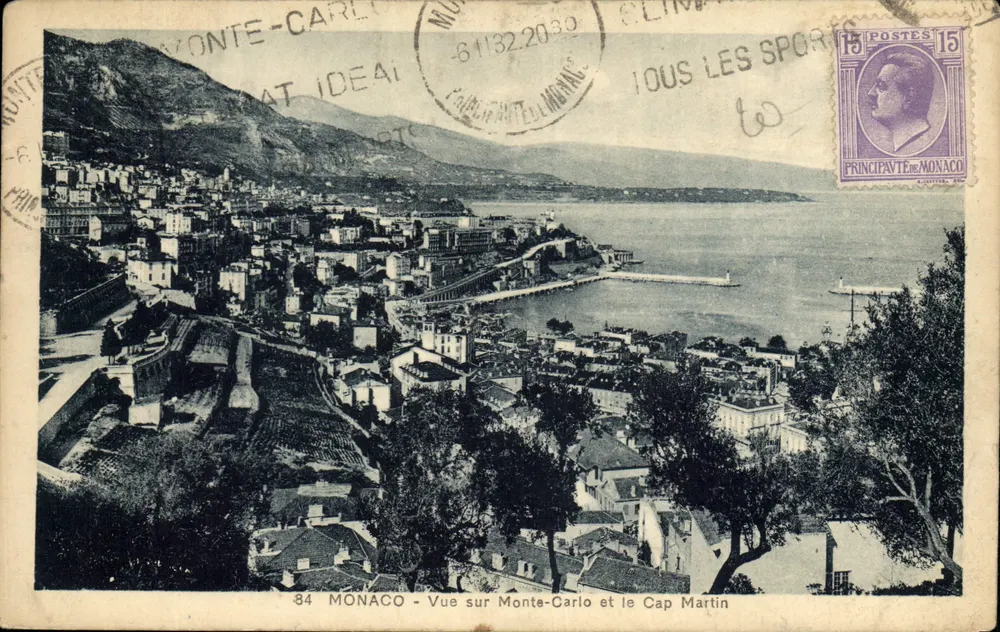 Monaco - Ansicht von Monte-Carlo und Cap Martin — Editions « Grimaldi » - Vorderseite