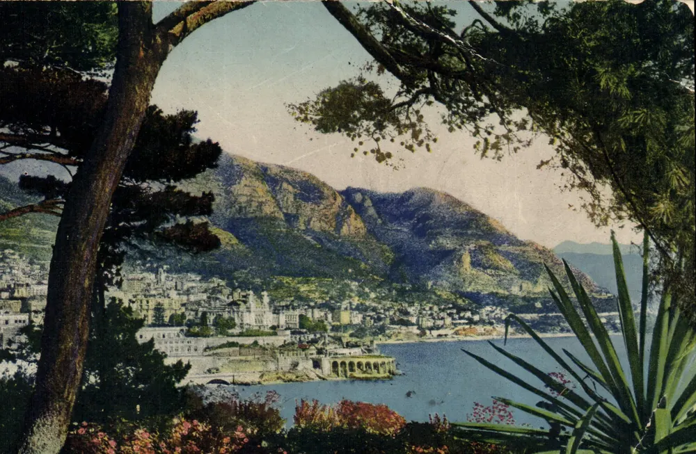 Vista tirada de Mônaco — Monte-Carlo — editor LL. ILLIER, n° 176 - Frente