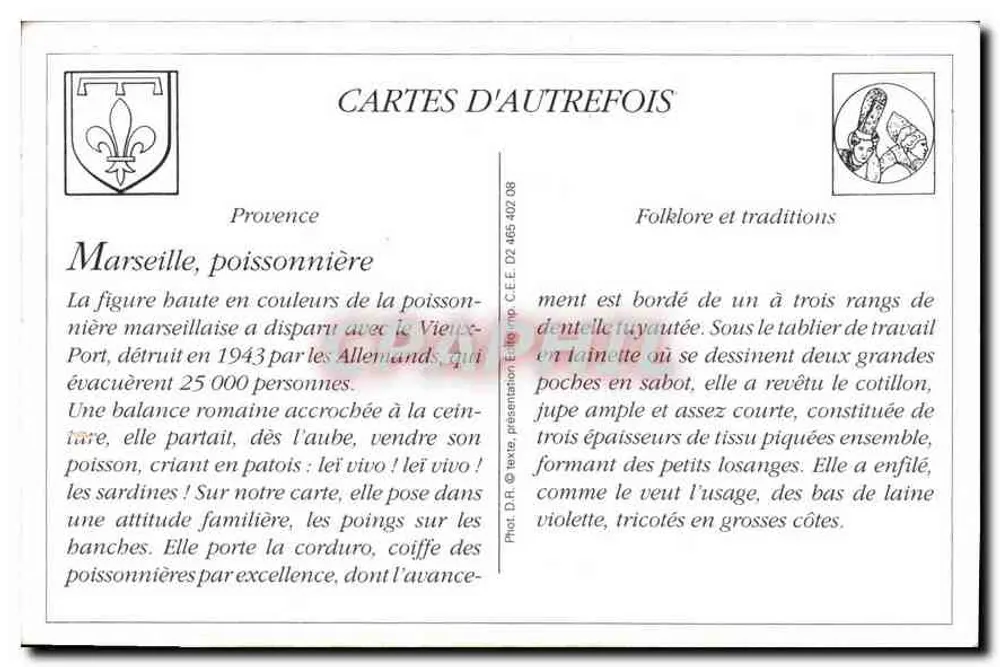Marselha — Peixeira — Fot. Lacom Marseillais - 372 - Verso