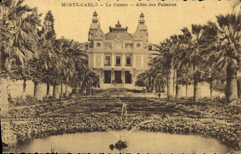 Monte-Carlo — Das Casino — Avenue der Palmen - Vorderseite