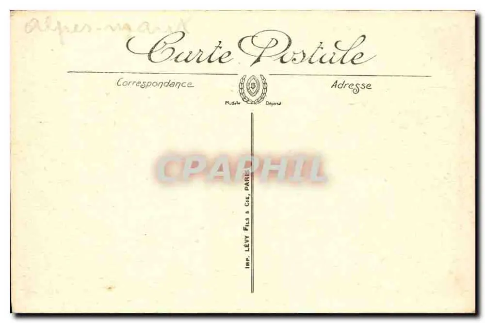 A Côte d'Azur — Nice — LL. - Verso