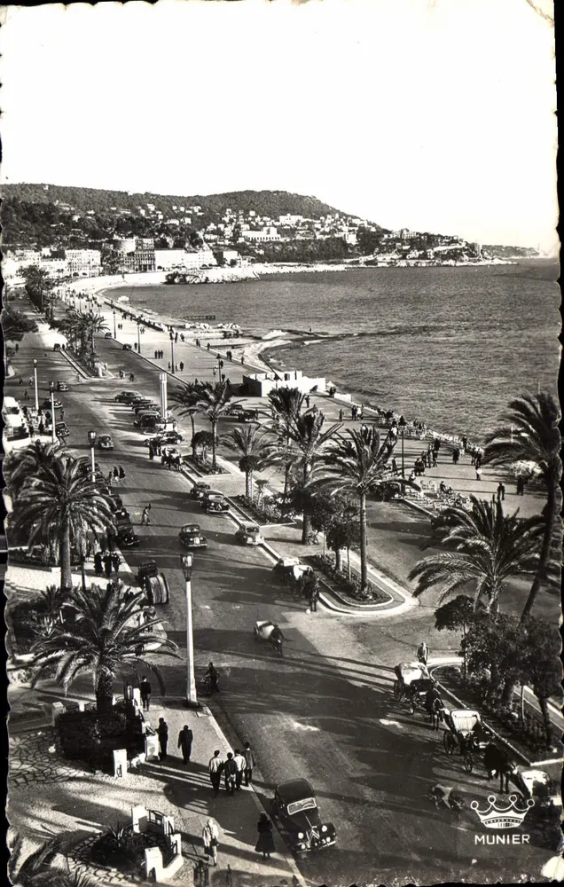 Nice — A Promenade dos Ingleses — Edições d'Art Munier, n° 397 - Frente