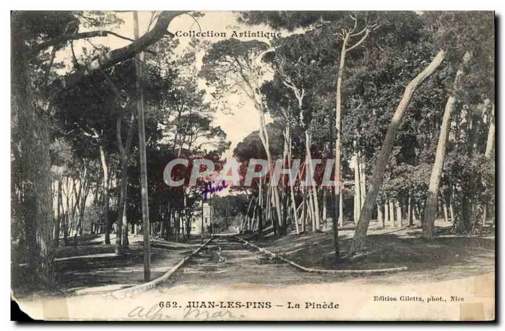 Juan-les-Pins — La Pinède — Uitgave Giletta, foto, Nizza - Voorkant