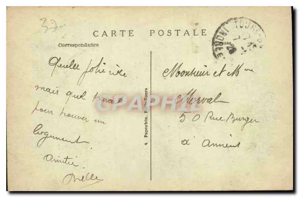 Amboise — O Castelo (séculos XV e XVI) — editor A. P. - Verso